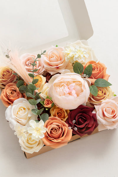 Orange & Terracotta Designer Flower Boxes