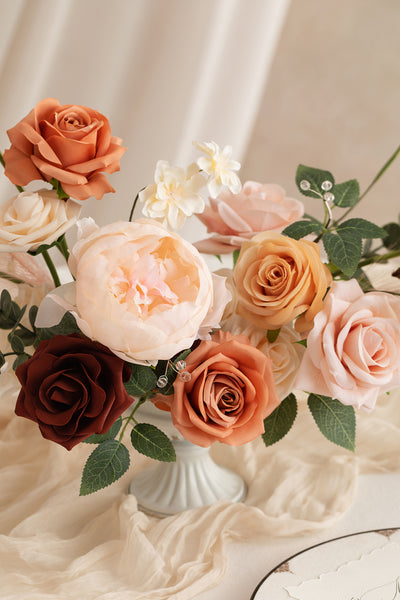 Orange & Terracotta Designer Flower Boxes