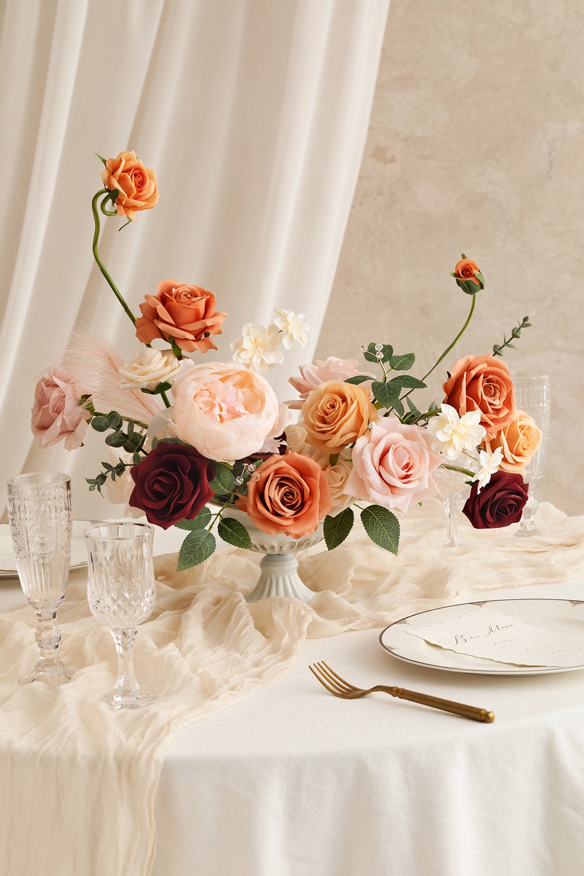 Orange & Terracotta Designer Flower Boxes