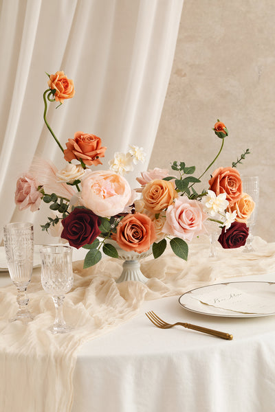 Orange & Terracotta Designer Flower Boxes