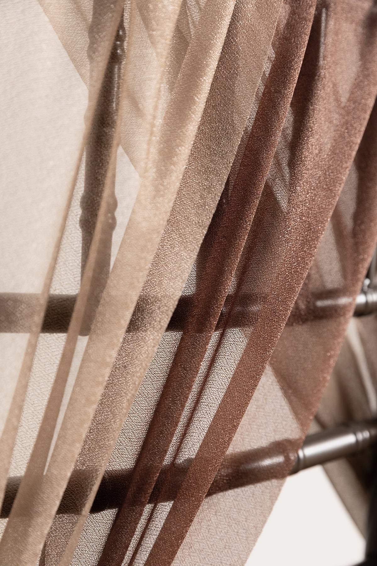 Wedding Aisle Chair Decoration in Organic Sand Beige Elegance - Image 2