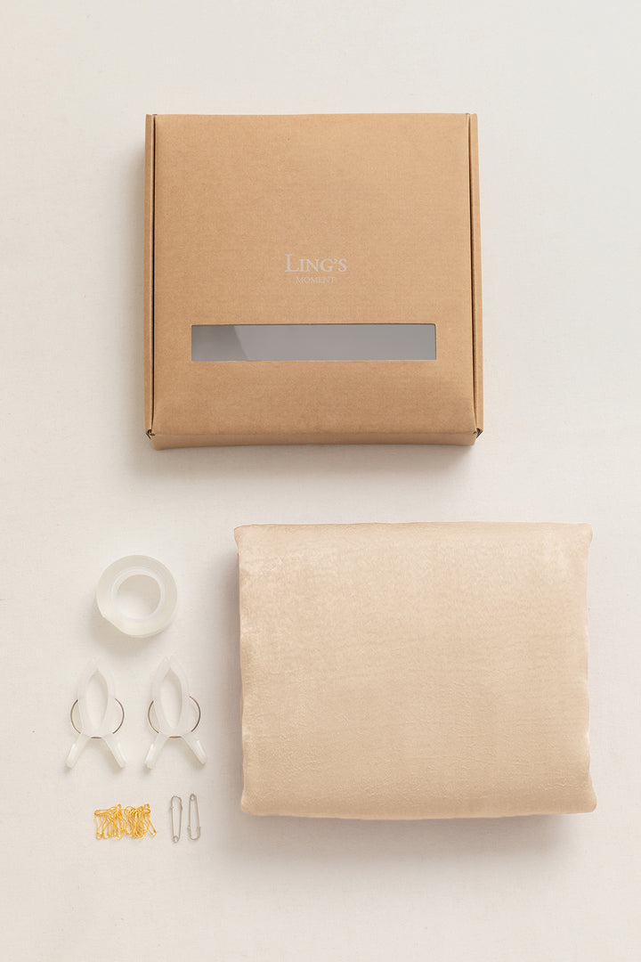 Lyocell Velvet Cloth for Table and Backdrop in Golden Glove