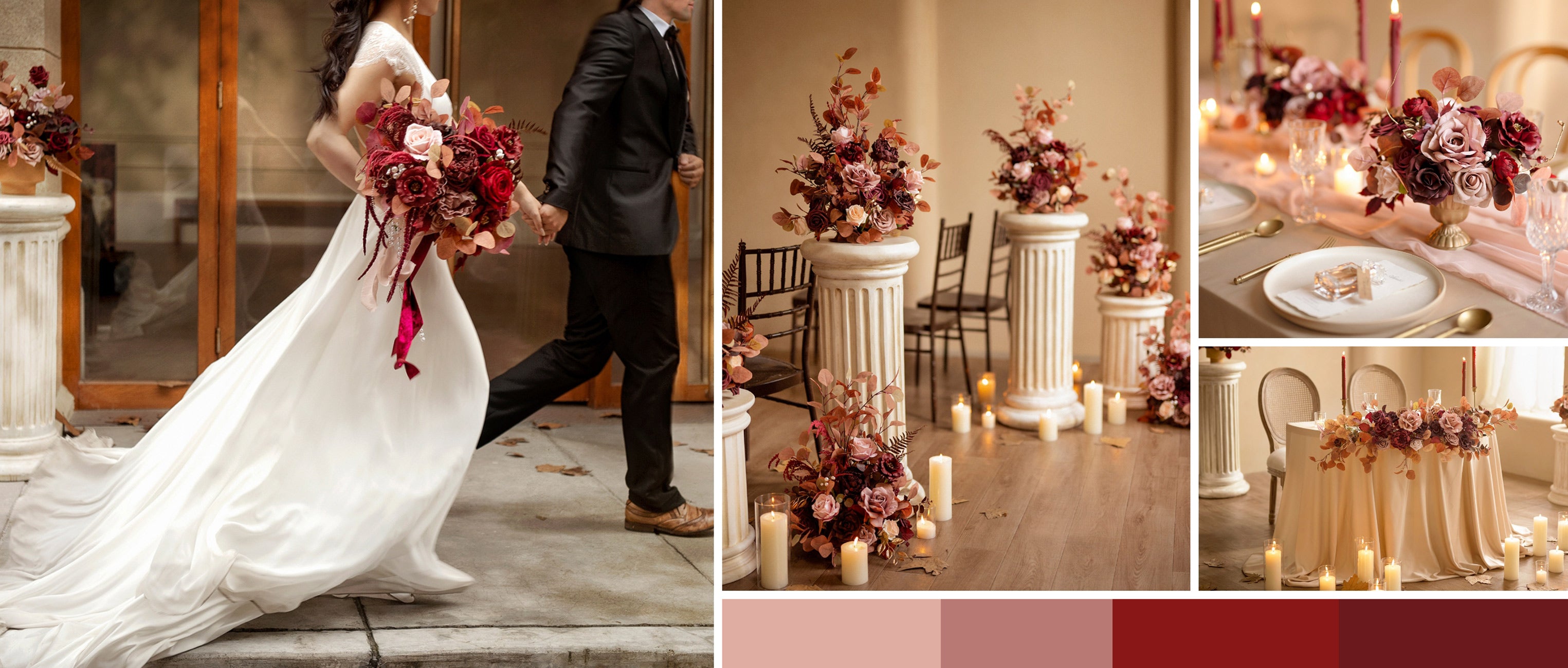Burgundy and Dusty Rose Wedding pc banner