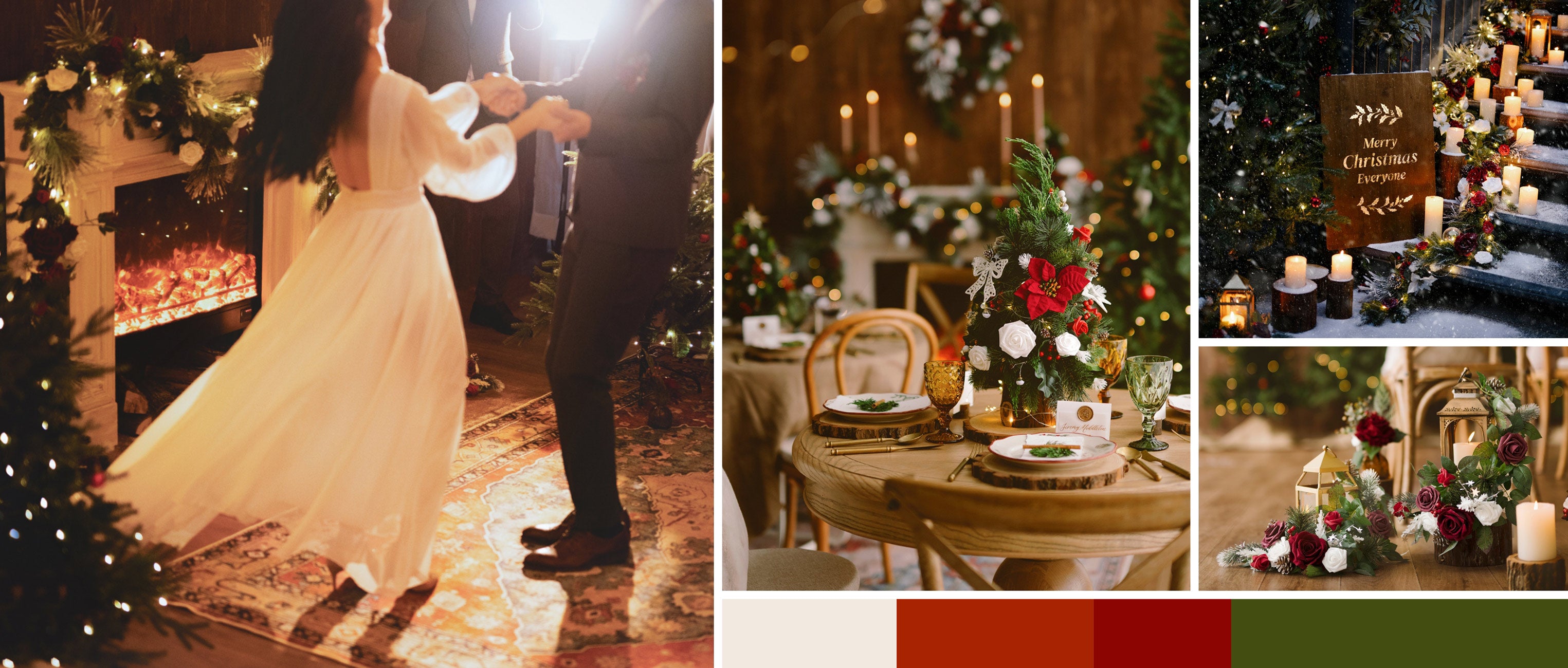 Christmas Red & Sparkle Wedding pc banner