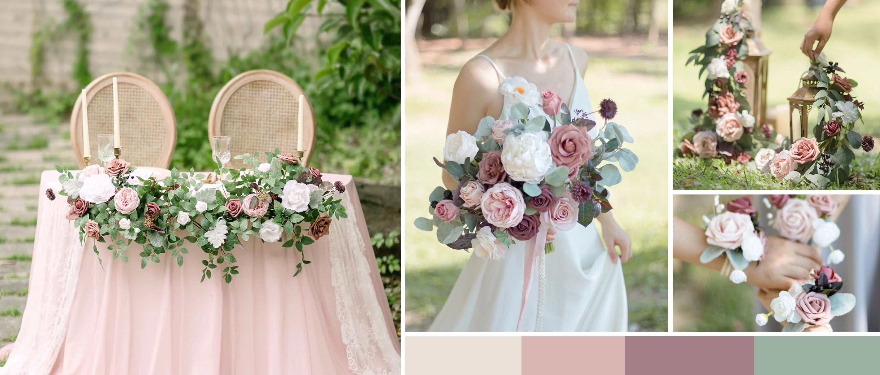 Dusty Rose and Mauve Wedding pc banner