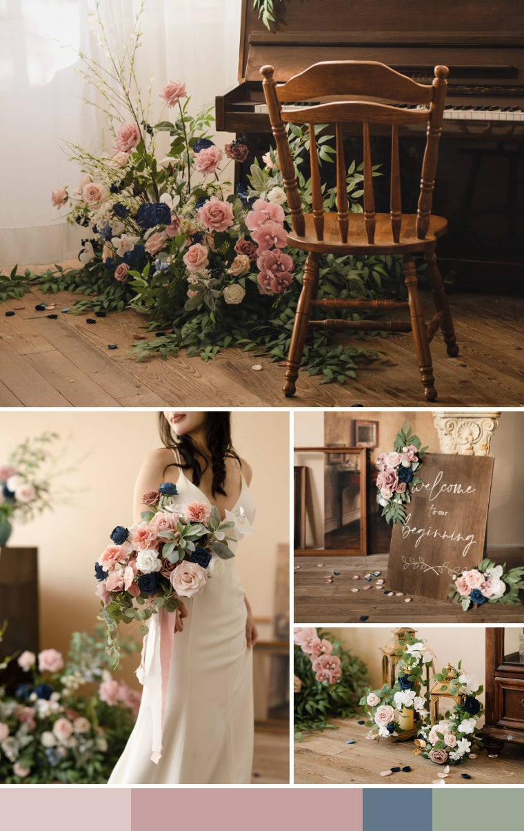 Dusty Rose and Navy Wedding mb banner