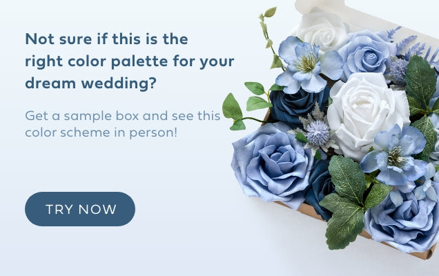Timeless French Blue & White Wedding sample