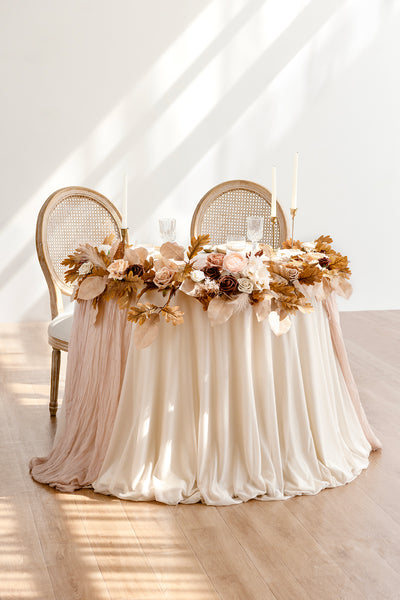 Pre-Arranged Wedding Flower Package in Rust & Sepia
