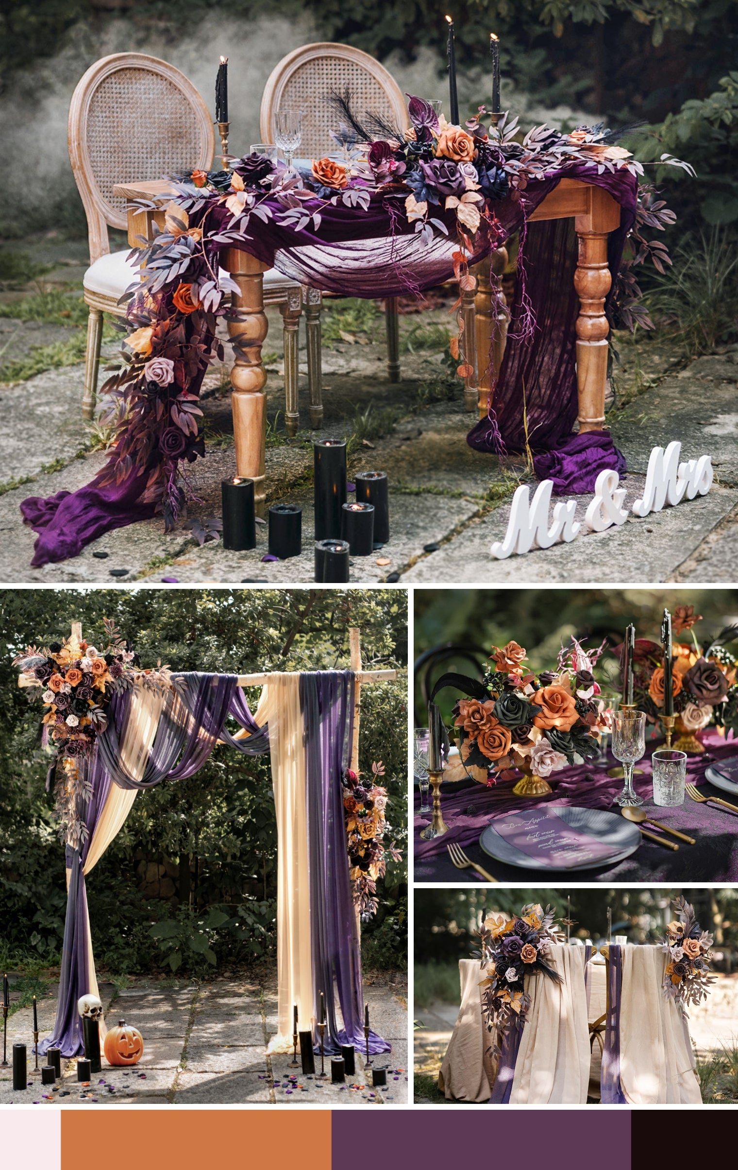 Twilight Purple & Harvest Orange Wedding mb banner