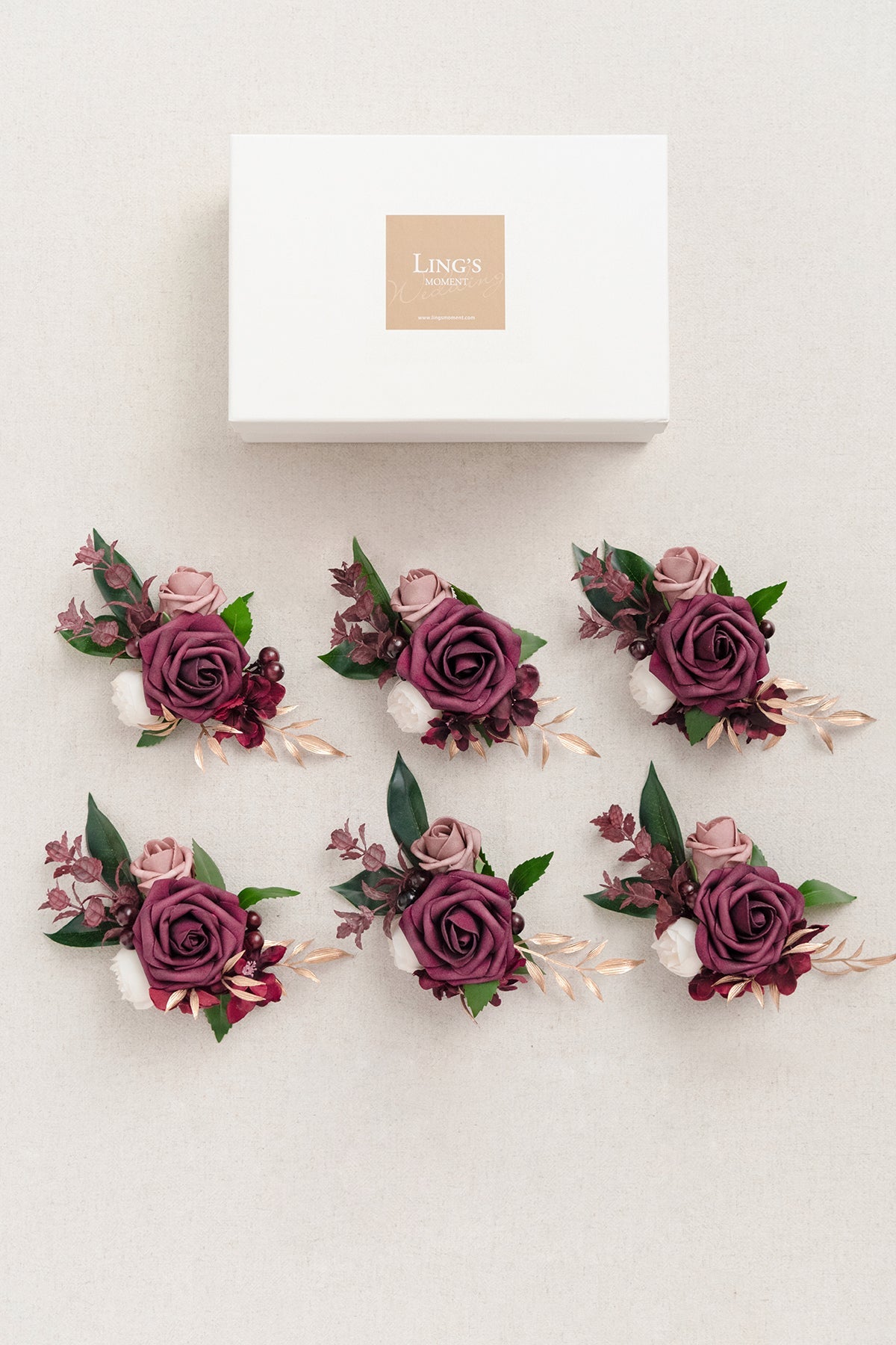 Flash Sale | Wrist Corsages in Classic Marsala
