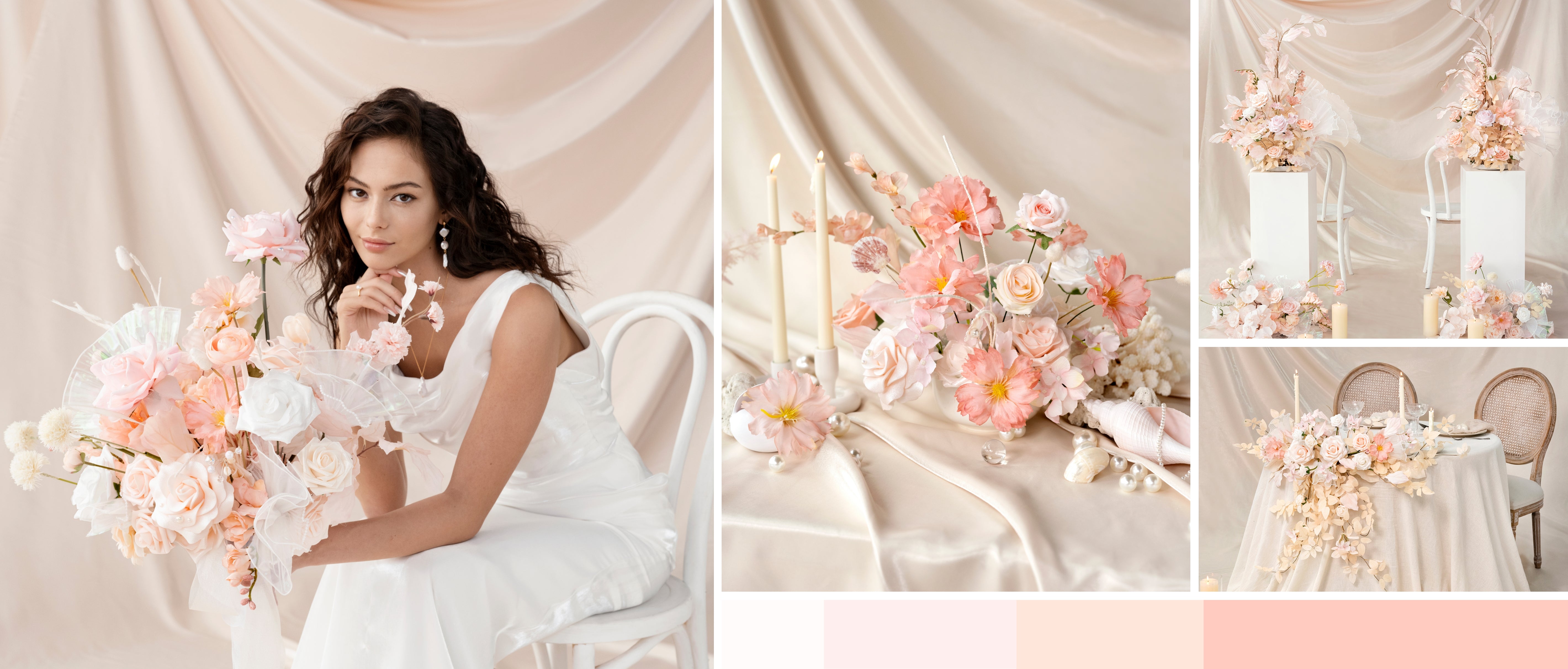 Glowing Blush & Pearl Wedding pc banner