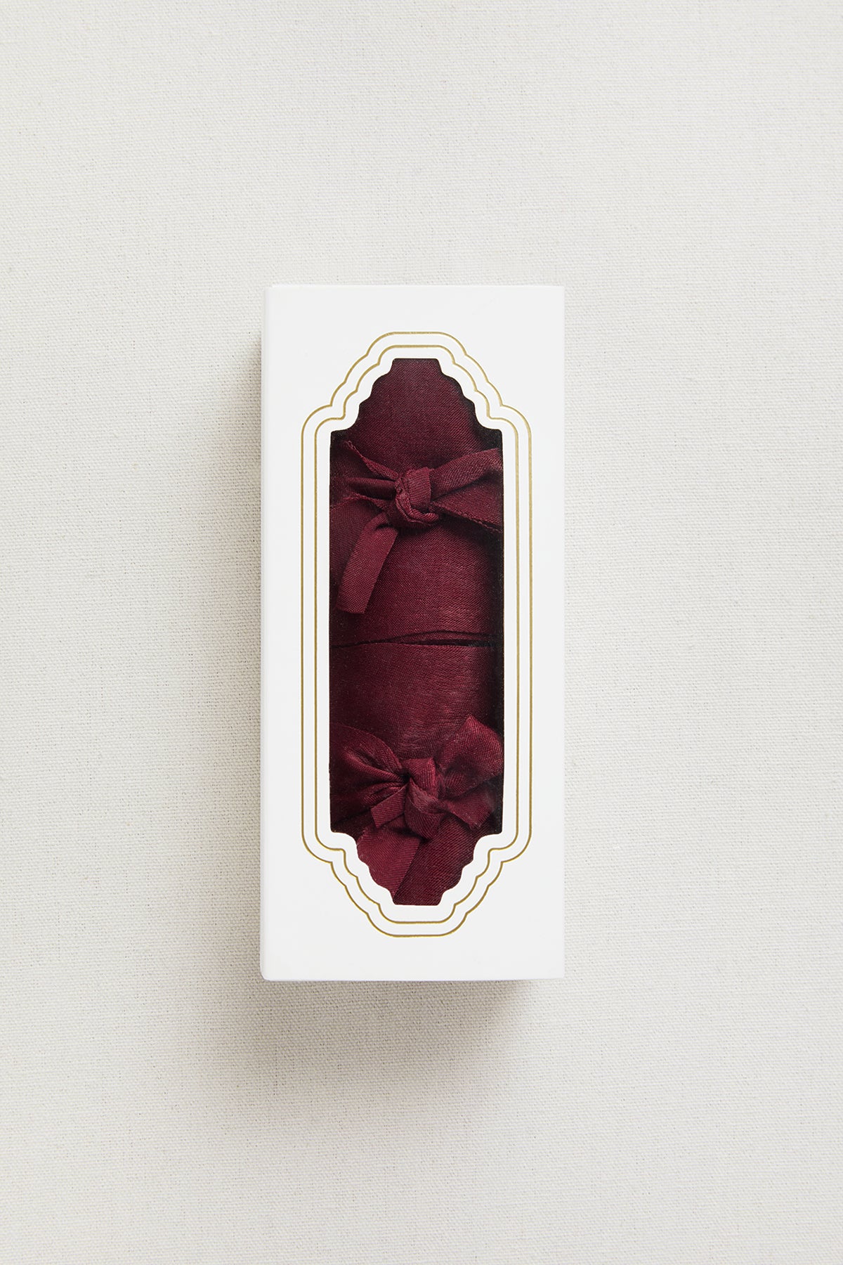 Matte Satin Ribbons 2.4" W × 6.5 Yards (Set of 2) in Burgundy