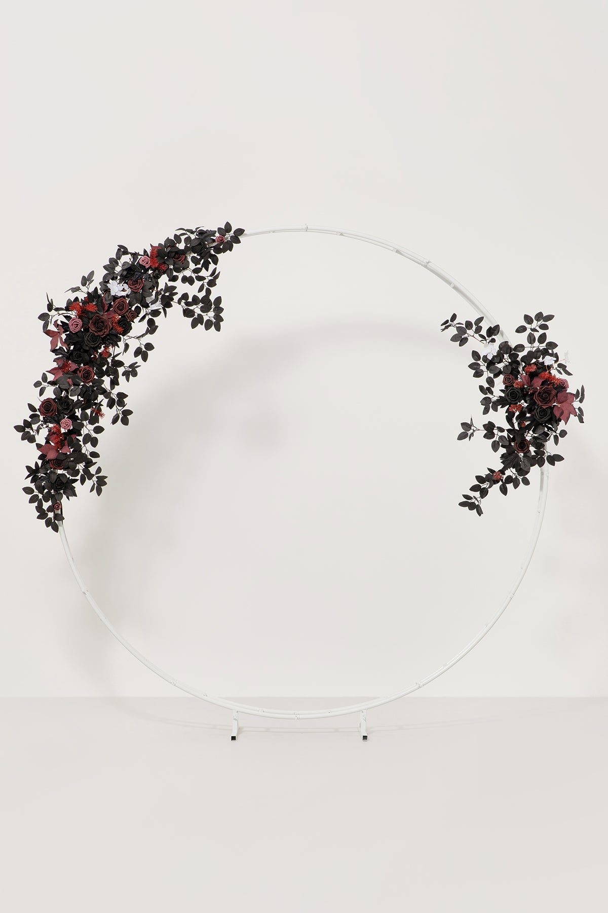 Modular Garlands Arch Decor in Black & Burgundy