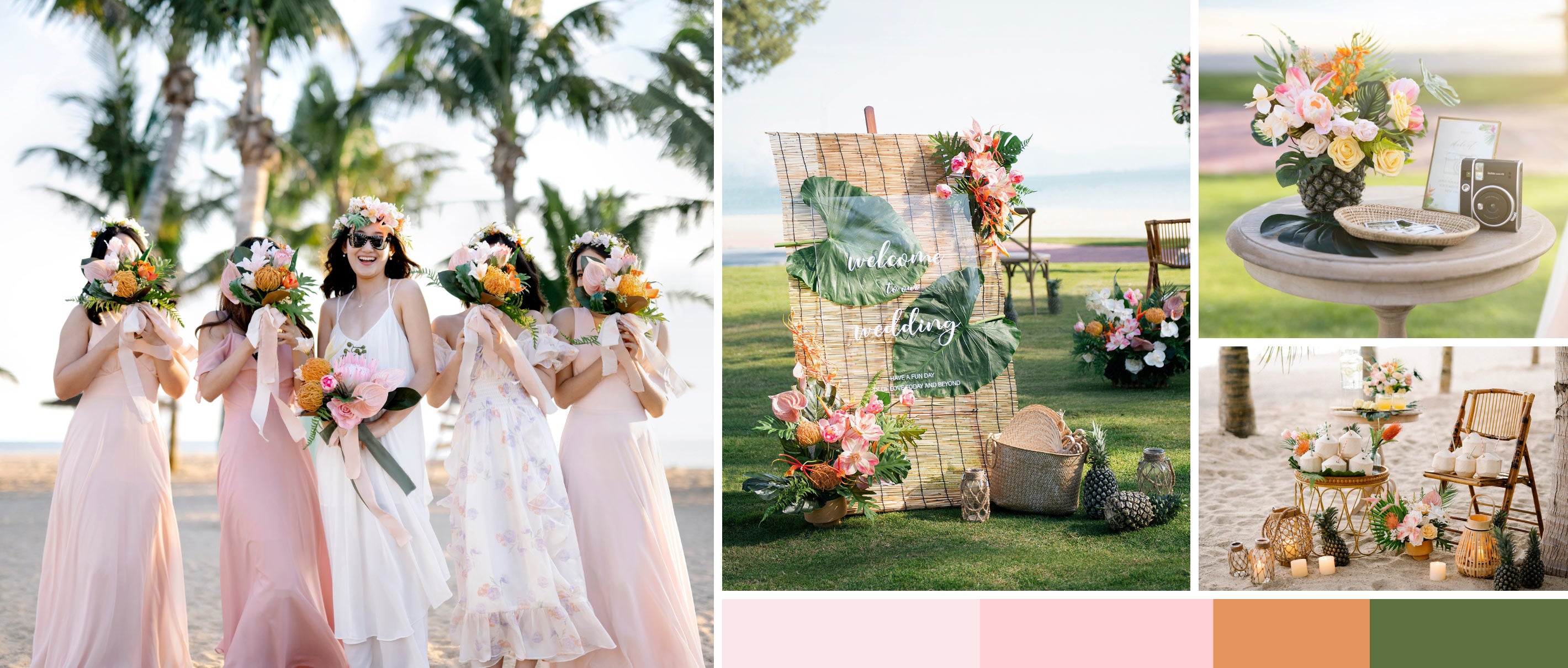 Tropical Citrus & Pink Wedding pc banner