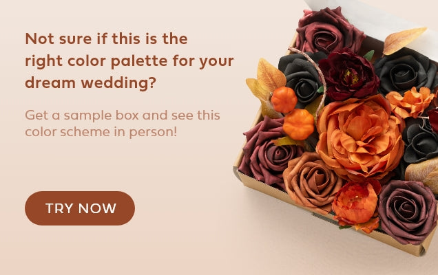 Black & Pumpkin Orange Wedding sample