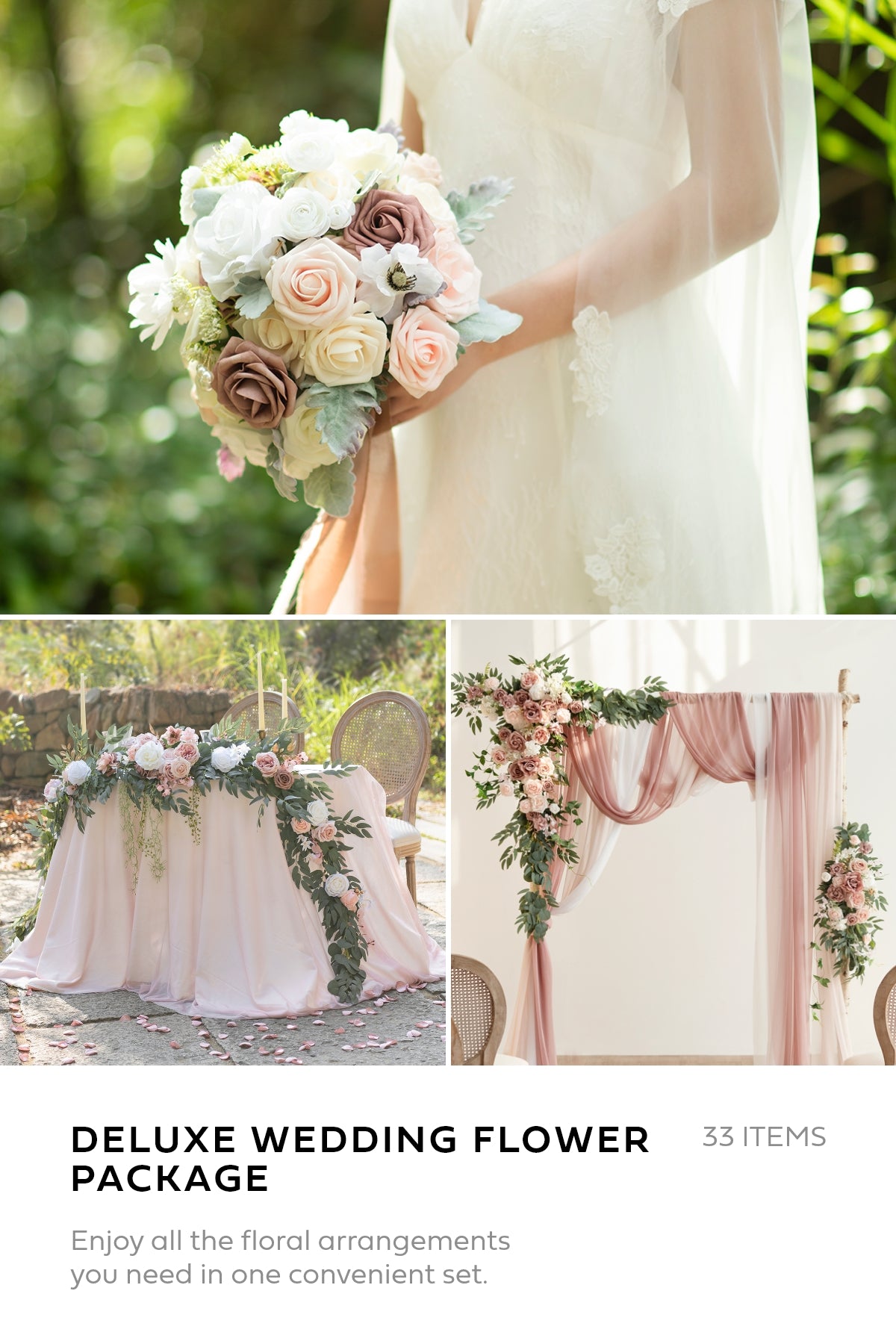 Premade wedding flowers discount