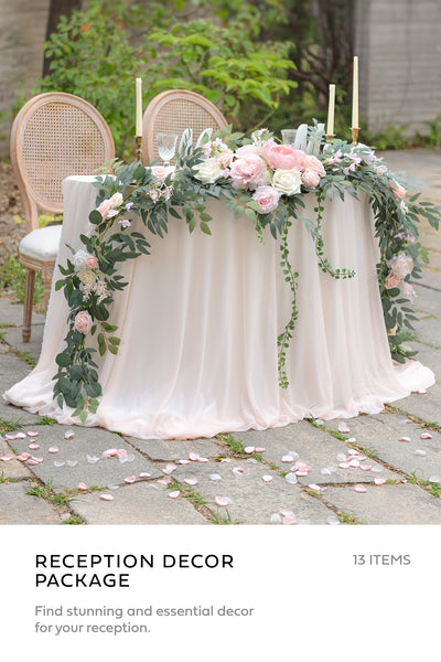 Pre-Arranged Bridal Flower Packages in Blush & Cream