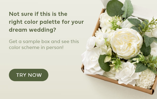 White and Sage Wedding sample