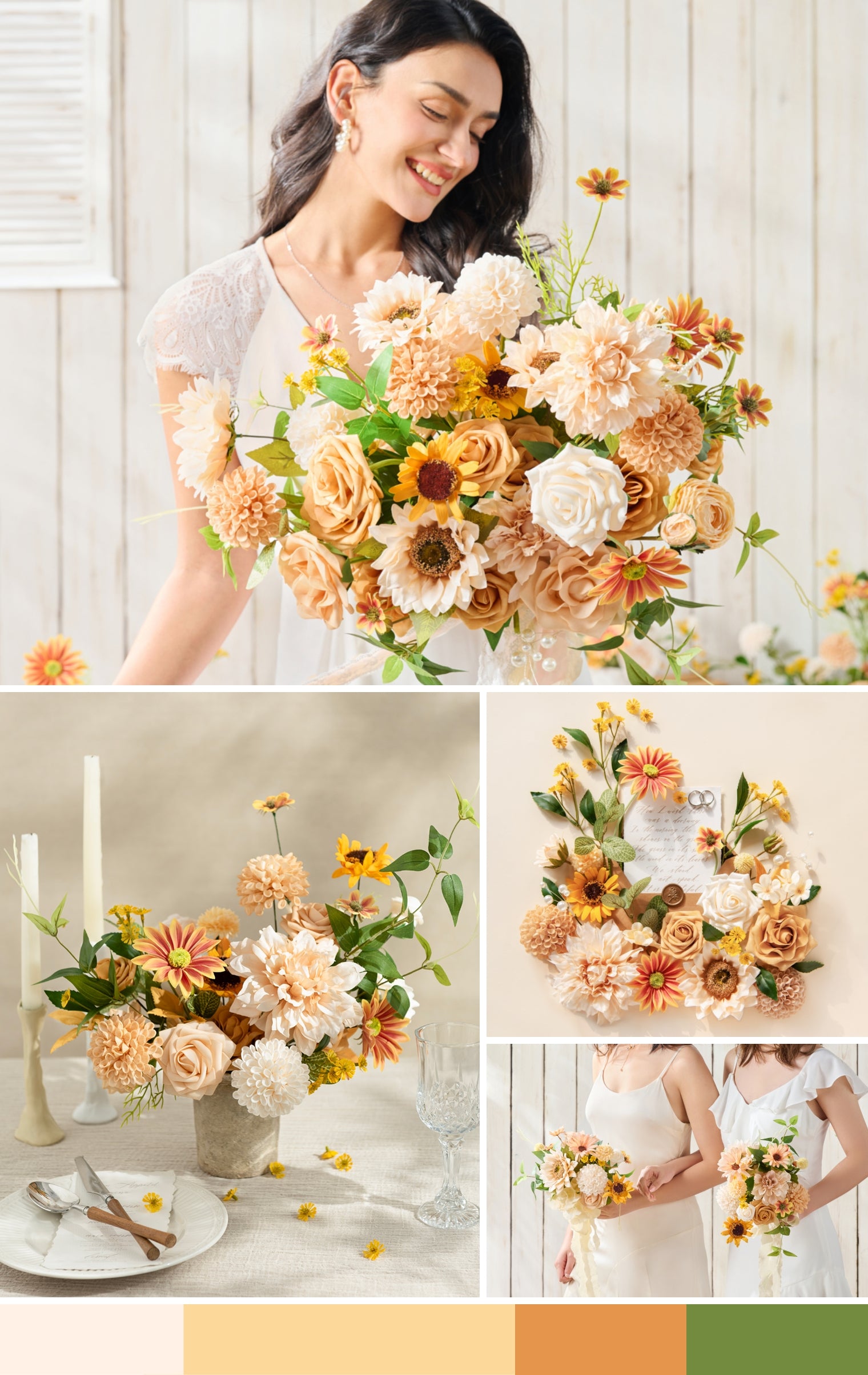 Sunflower and Peach Wedding mb banner