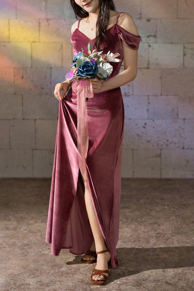 Bridesmaid Posy in Dusty Rose & Navy | Clearance