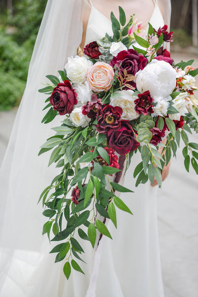 Marsala Wedding Flowers & Greenery