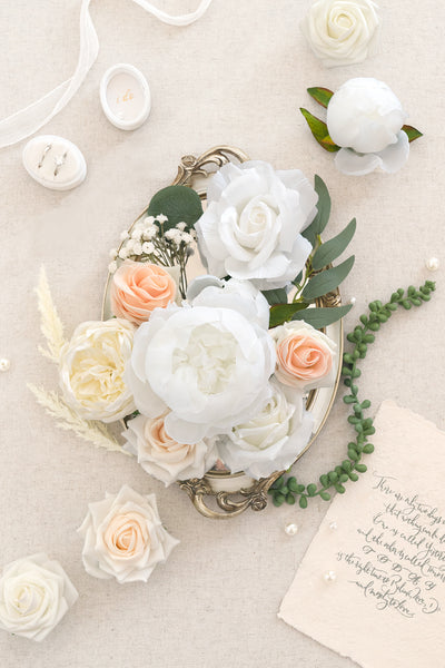 Natural White & Ivory Designer Flower Boxes