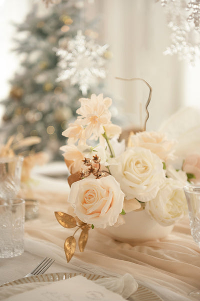 Natural White & Ivory Designer Flower Boxes