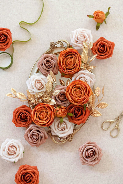 Orange & Terracotta Designer Flower Boxes