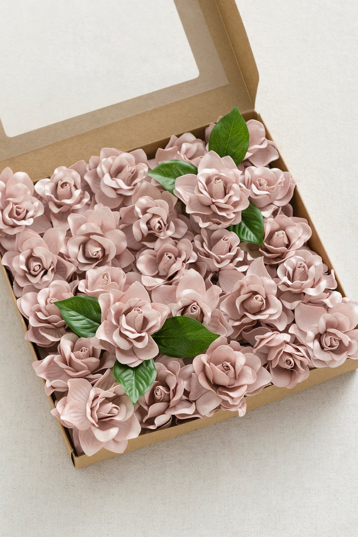 DIY Supporting Flower Boxes in Dusty Rose & Cream