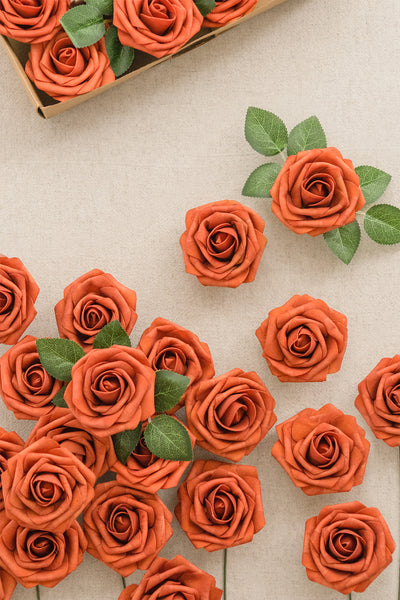 DIY Supporting Flower Boxes in Dark Teal & Burnt Orange