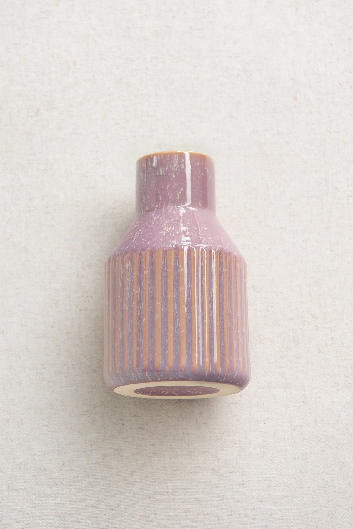 Roman Pattern Ceramic Vase in Twilight Purple