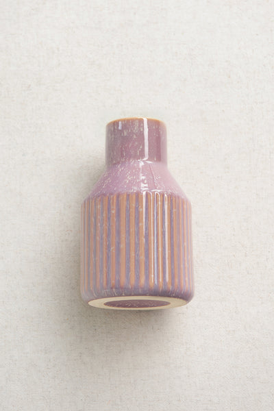 Roman Pattern Ceramic Vase in Twilight Purple | Clearance