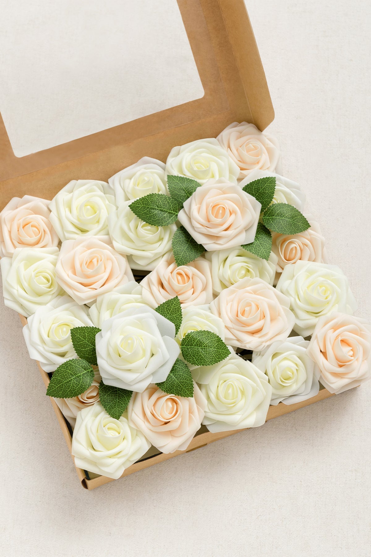 Foam PE Artificial Roses with Stems for Flower Arrangement - Box of 25 –  BBJ WRAPS