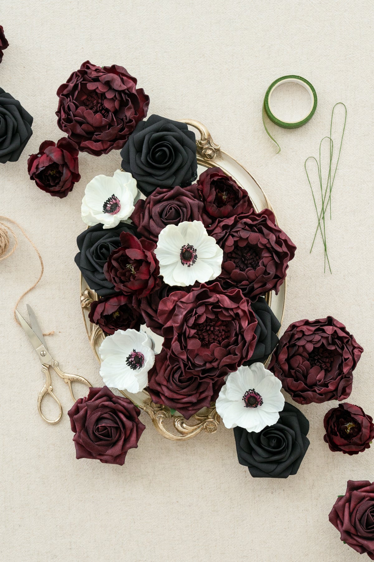 Burgundy & Marsala Designer Flower Boxes