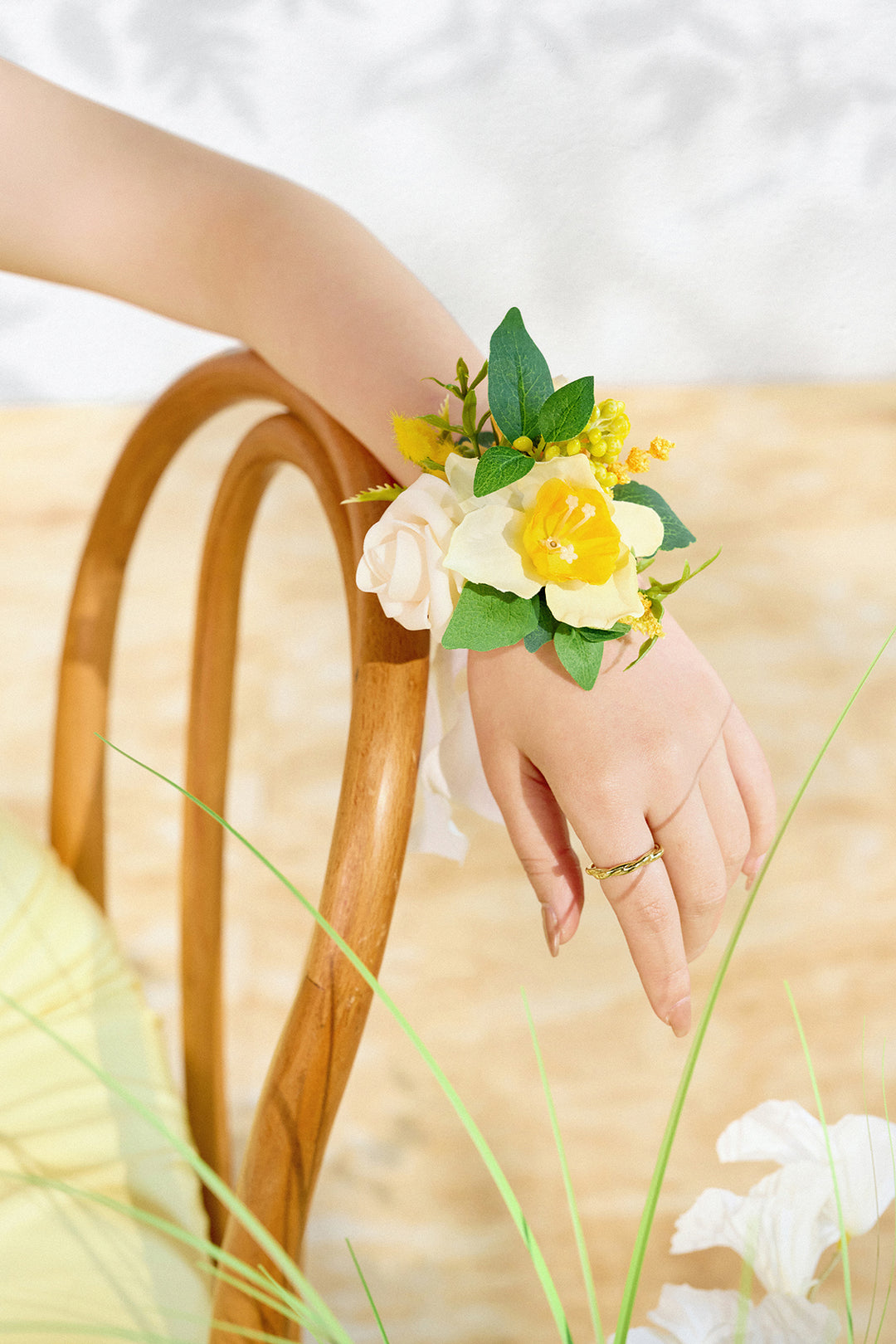 Wrist Corsages in Lemonade Yellow Clearance Ling s Moment