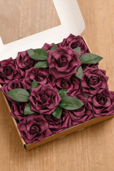 3.5" Foam Avalanche Rose with Stem - 12 Colors