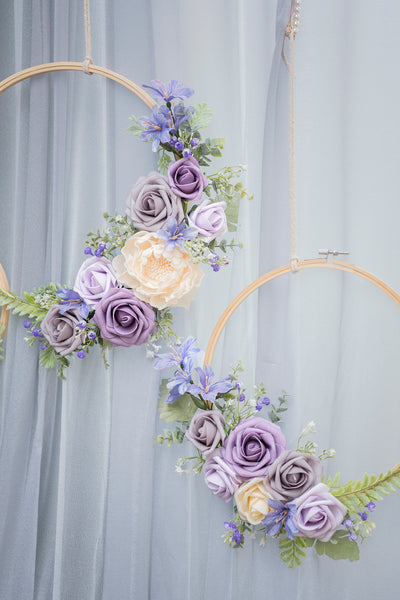 DIY Supporting Flower Boxes in Lilac & Gold