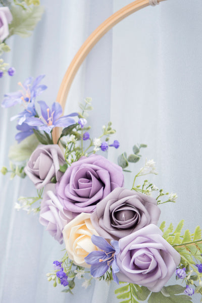 DIY Supporting Flower Boxes in Lilac & Gold