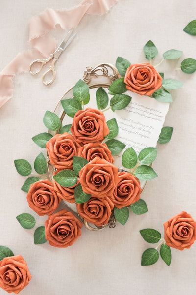 DIY Supporting Flower Boxes in Black & Pumpkin Orange Wedding
