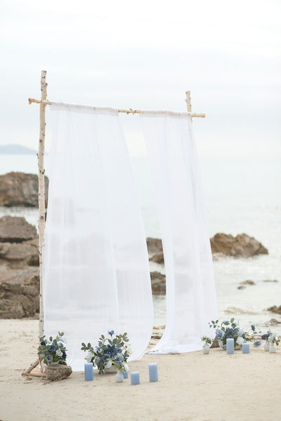 Wedding Backdrops in Dusty Blue & Navy