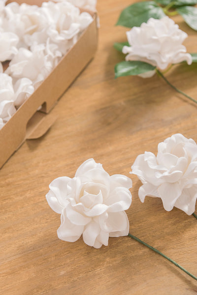 DIY Supporting Flower Boxes in White & Beige