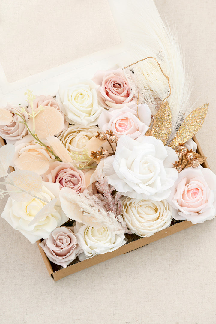 Natural White & Ivory Designer Flower Boxes