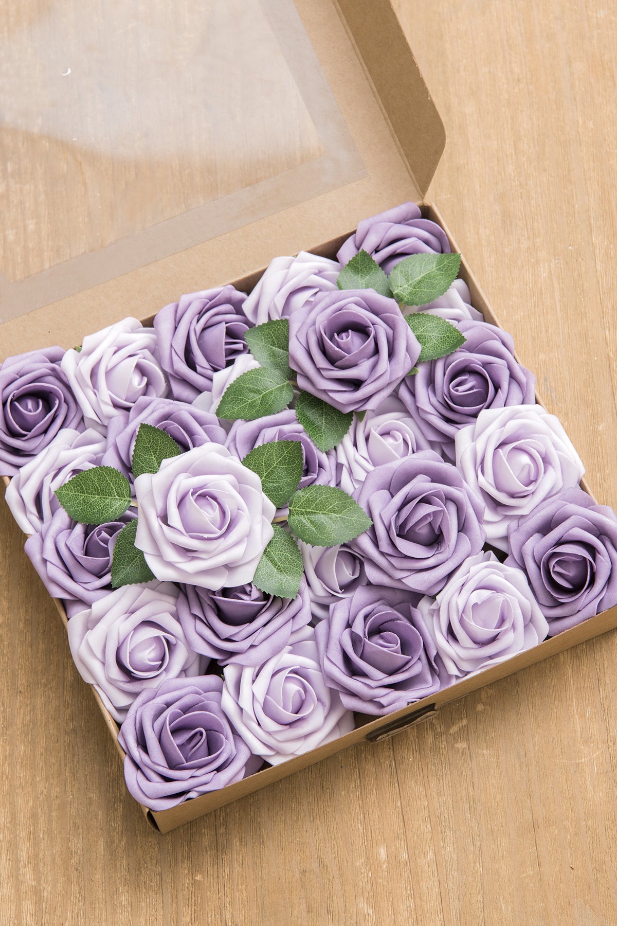 DIY Supporting Flower Boxes in Lilac & Gold