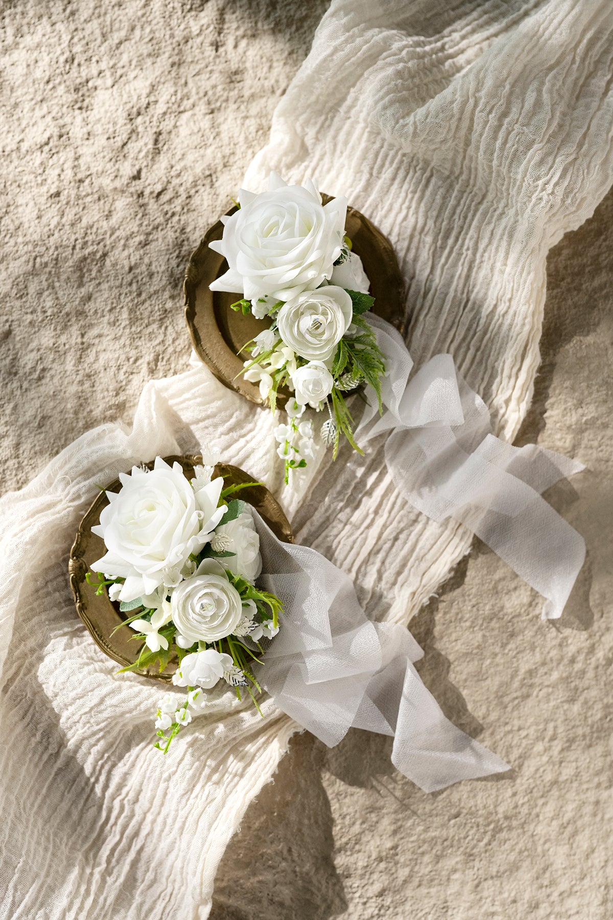 Wrist Corsages in May Lily & Olive