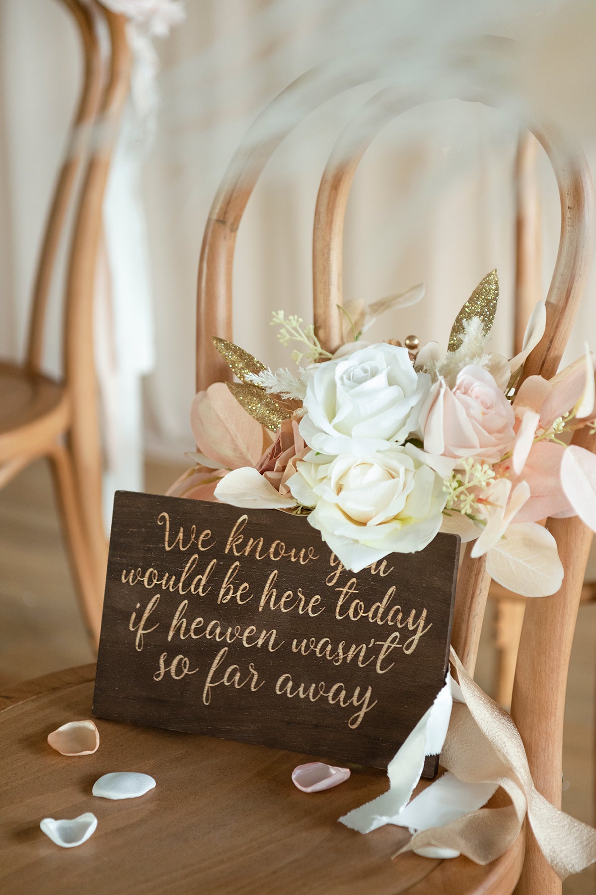Wedding Remembrance Sign - We Know You Would Be Here Today | Clearance
