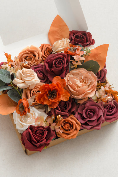 Orange & Terracotta Designer Flower Boxes