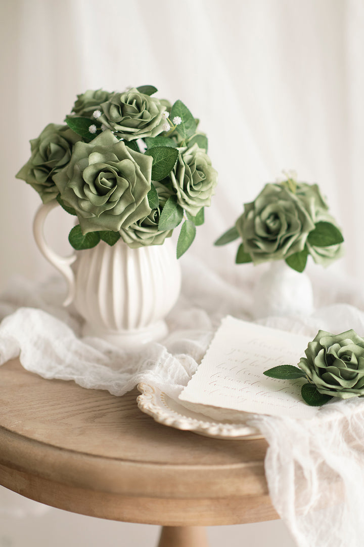 2.5” & 3.5" Mixed Foam Avalanche Rose with Stem