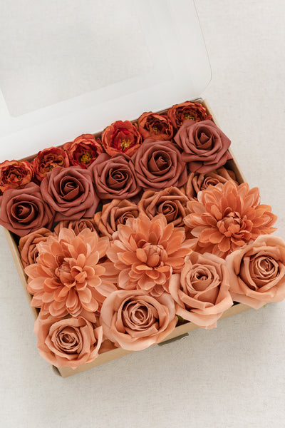 Orange & Terracotta Designer Flower Boxes