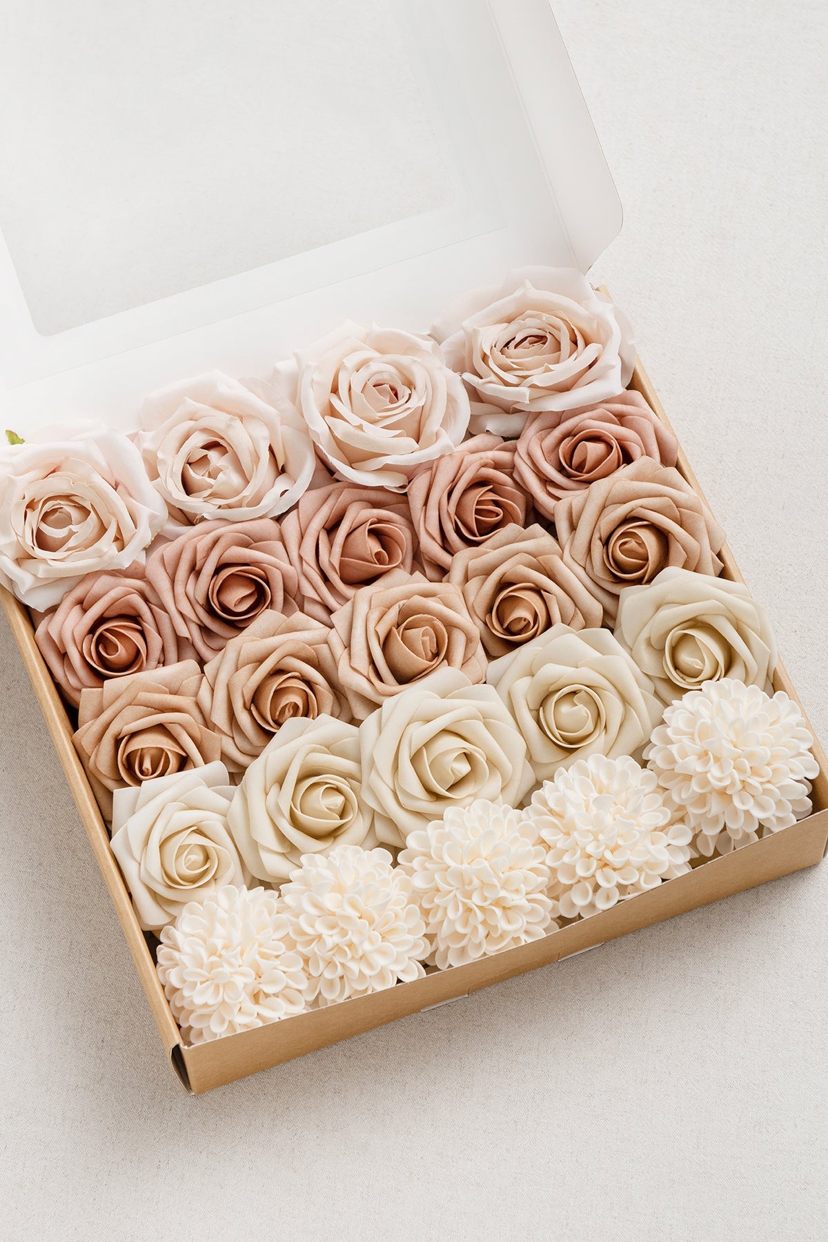 Natural White & Ivory Designer Flower Boxes