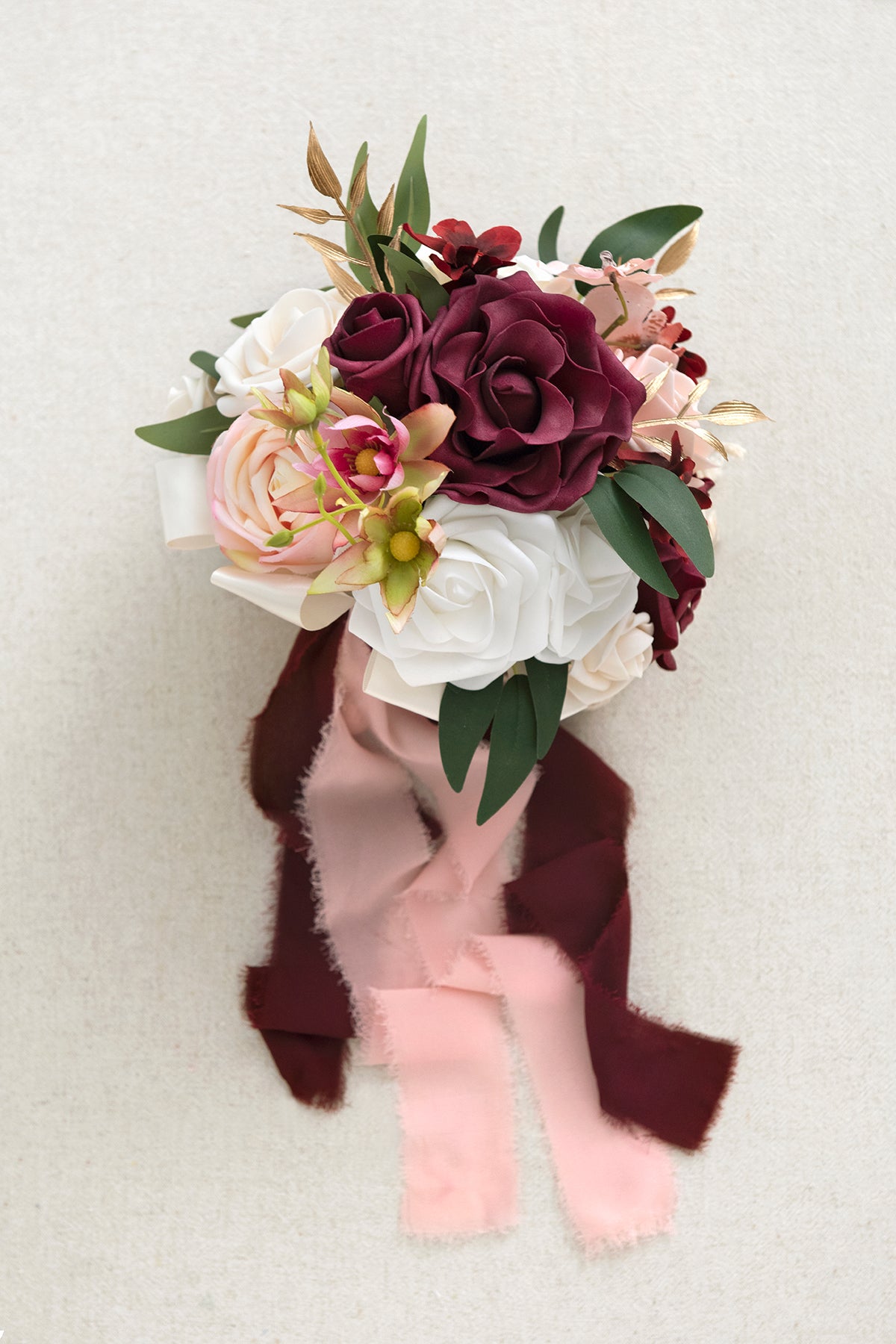 Bridesmaid Bouquet in Romantic Marsala